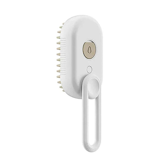 Electric Pet Steam Brush – 3-in-1 Grooming, Massaging & De-Shedding Tool