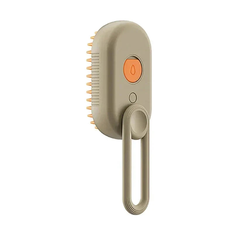 Electric Pet Steam Brush – 3-in-1 Grooming, Massaging & De-Shedding Tool