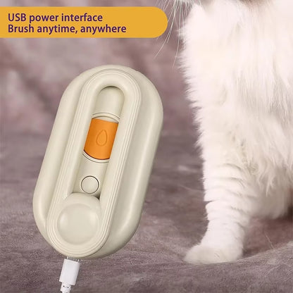 Electric Pet Steam Brush – 3-in-1 Grooming, Massaging & De-Shedding Tool